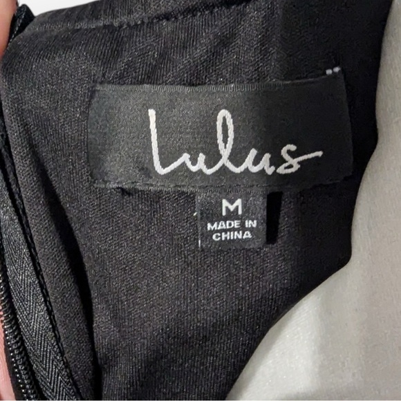 NWT Lulu's Mythical Kind of Love Black Maxi Dress w/Criss Cross Back, Medium - Picture 10 of 10